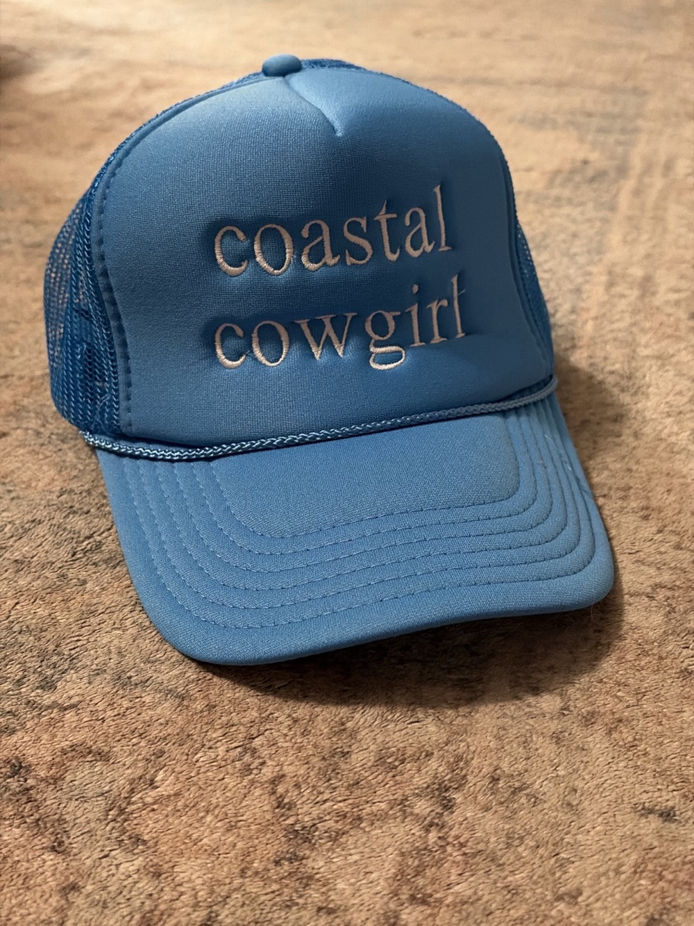 Coastal Cowgirl Kids Blue Trucker Hat